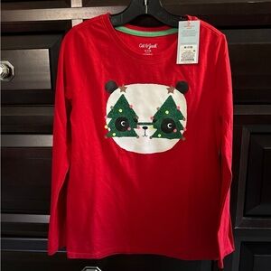 Panda Christmas Shirt NWT Size M